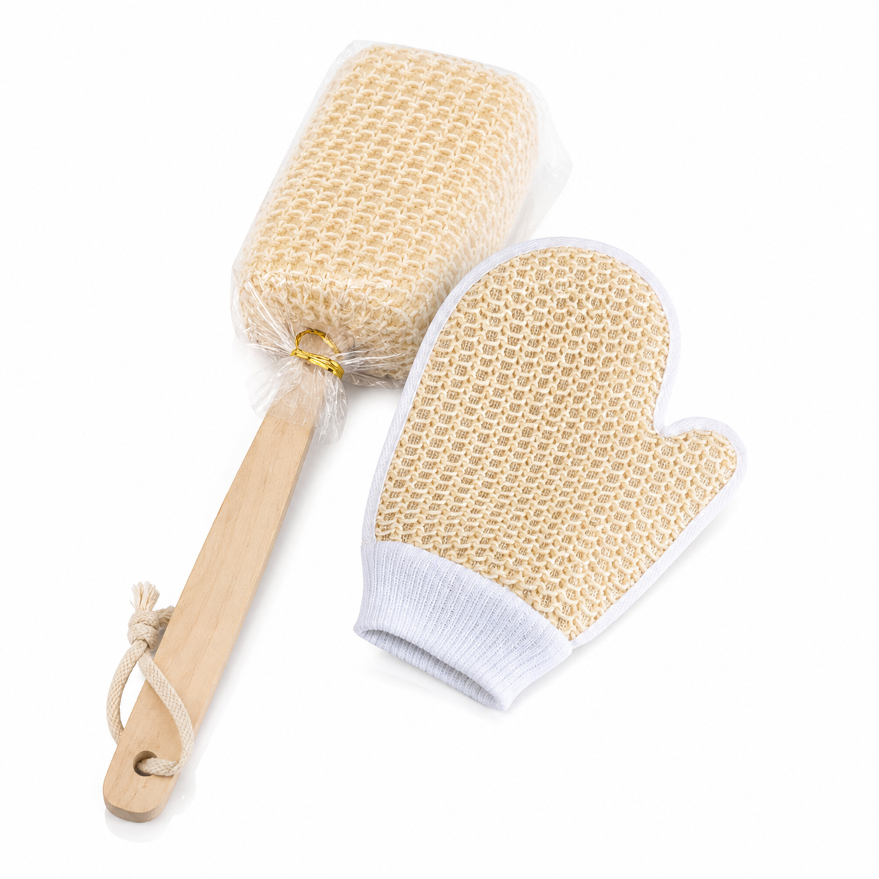 Perie + Mănușă Exfoliantă pentru Baie