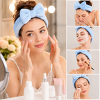Bentiță pentru Machiaj & Skincare - Baby Blue