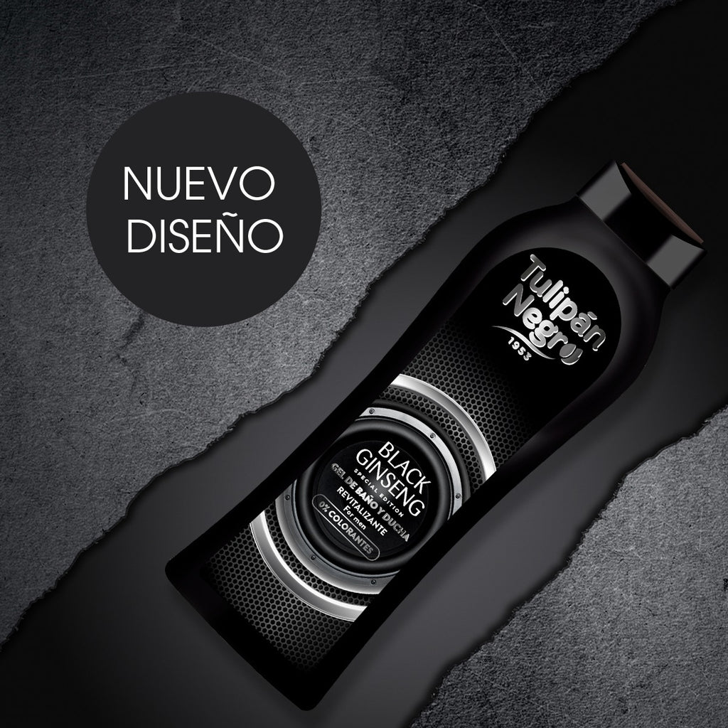 Gel de duș Tulipan Negro ginseng negru Bărbați 650 ml