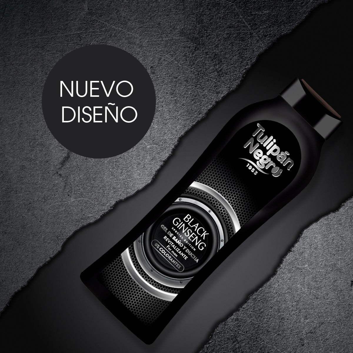 Gel de duș Tulipan Negro ginseng negru Bărbați 650 ml