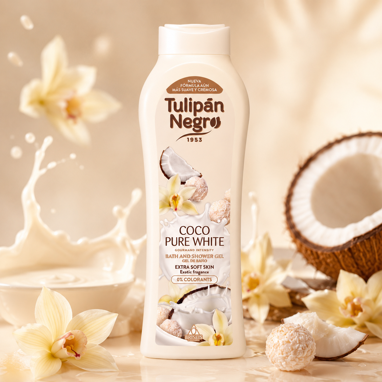 Gel de Duș Cocos - Tulipan Negro 650 ml 🥥