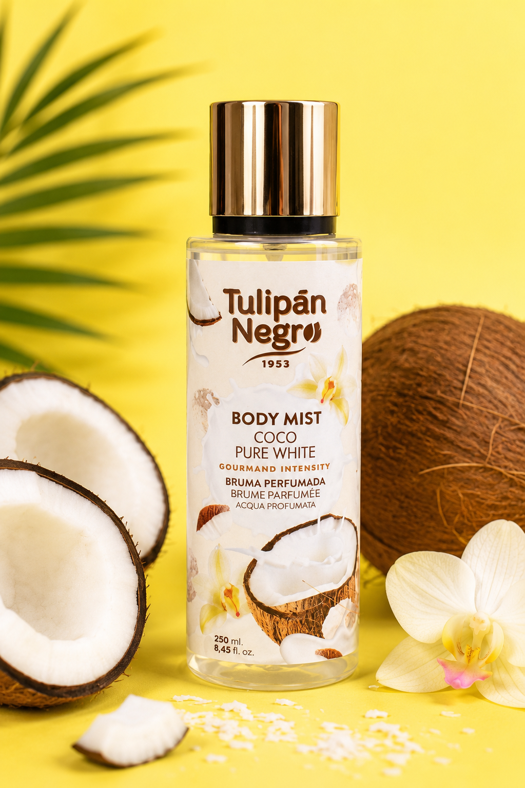 Spray de corp TulipanNegro Coco Pure White 250 ml 🥥