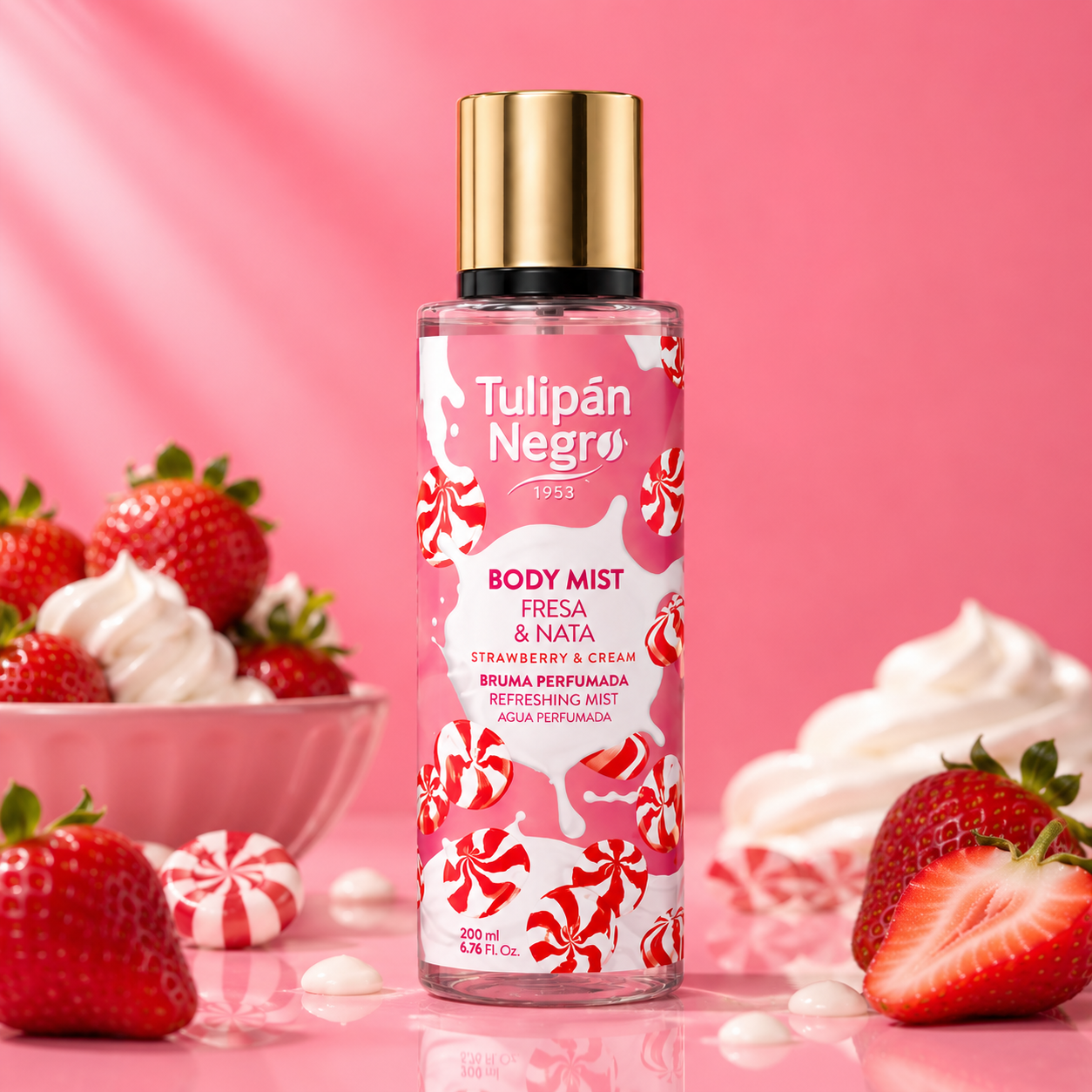 Spray de Corp Mist Căpșuni - Tulipan Negro 250 ml 🍓