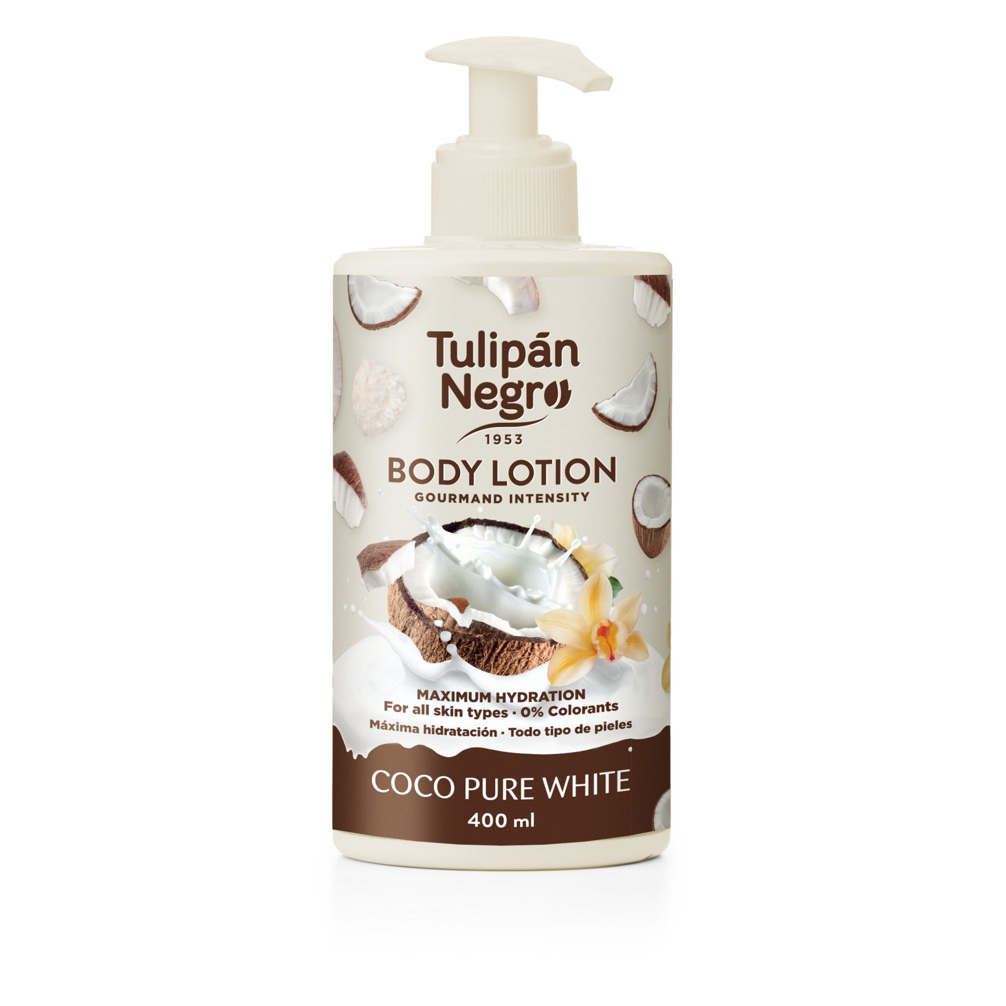 Loțiune de corp Tulipan Negro Coco Pure White 400ml