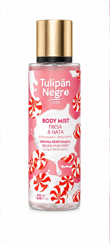 Spray de corp Tulipan Negro Căpșuni  250 ml 🍓