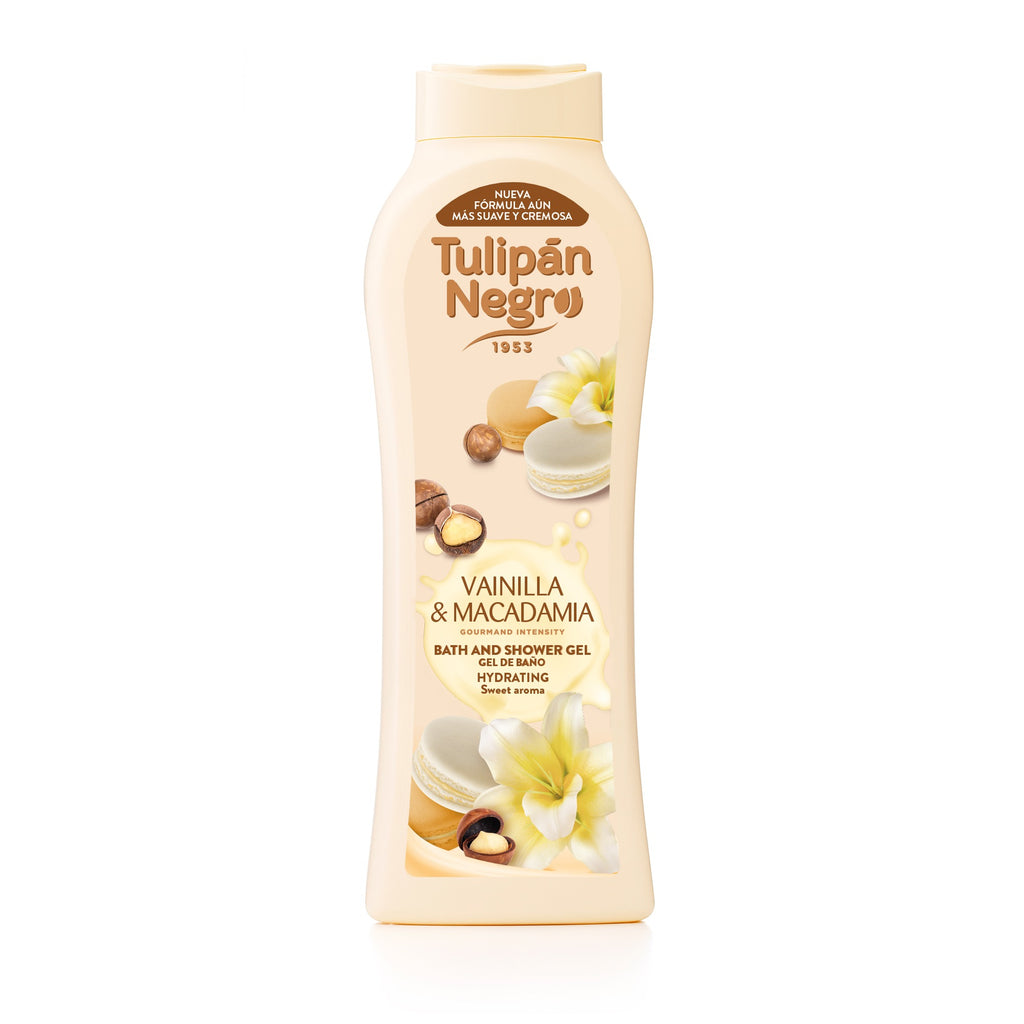 Gel de duș Tulipan Negro vanilie și macadamia 650 ml