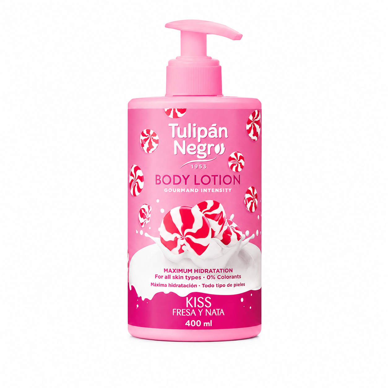 Loțiune de Corp cu căpșuni - Tulipan Negro 400 ml 🍓