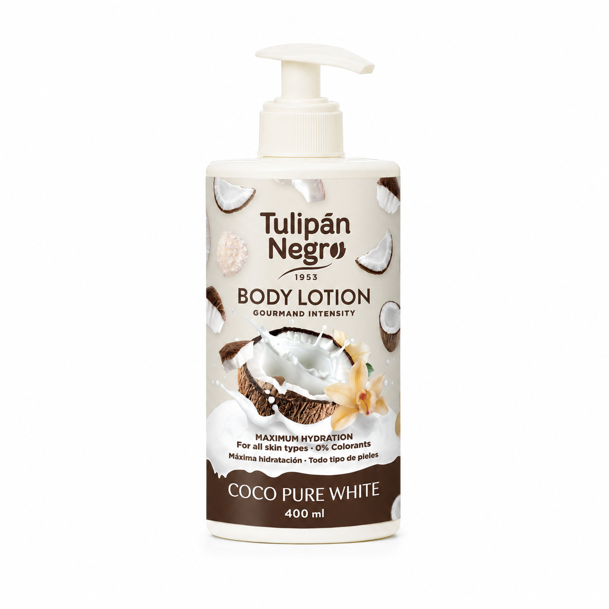 Loțiune de Corp Coco Pure White - Tulipan Negro 400ml 🥥