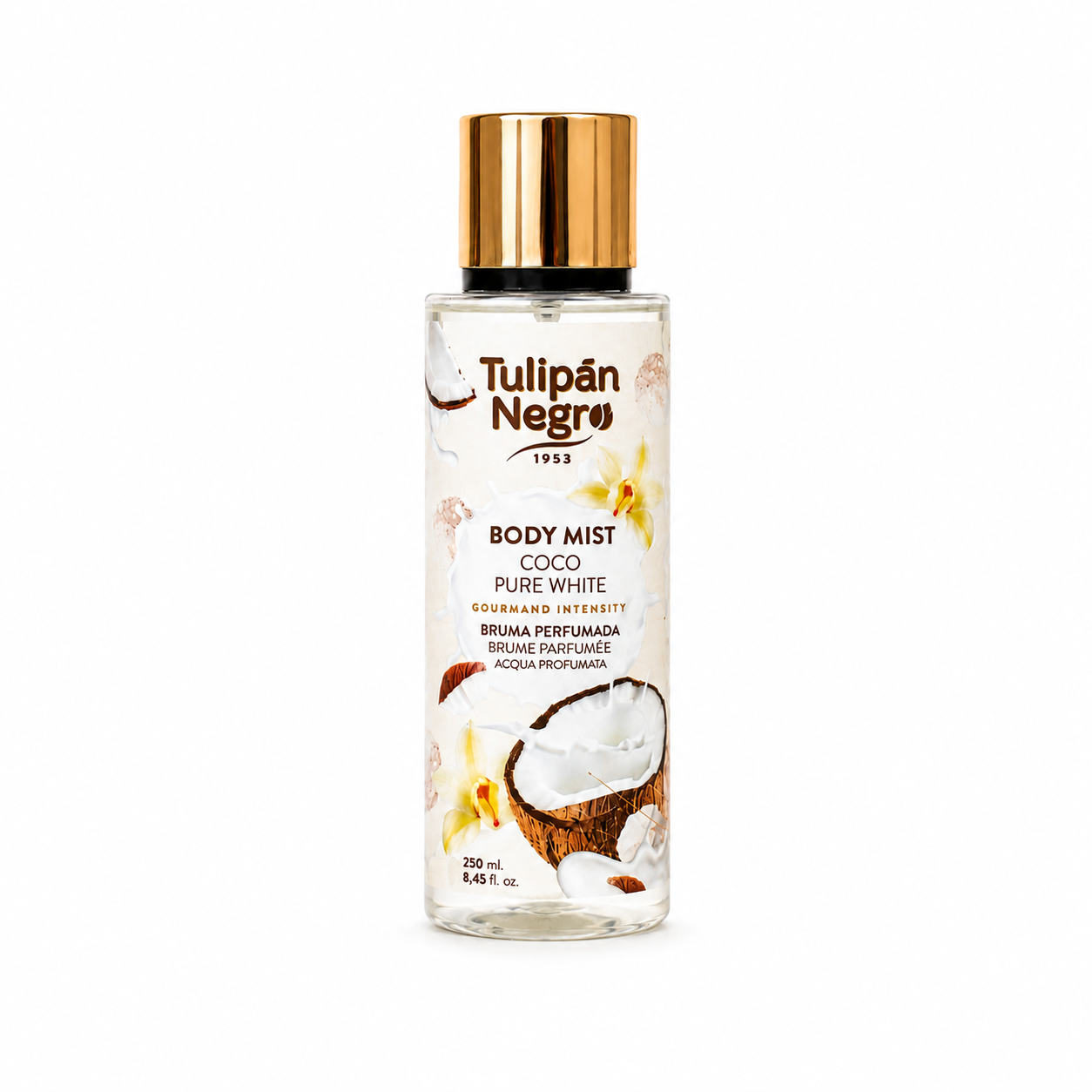 Spray de Corp Coco Pure White - Tulipan Negro 250 ml 🥥