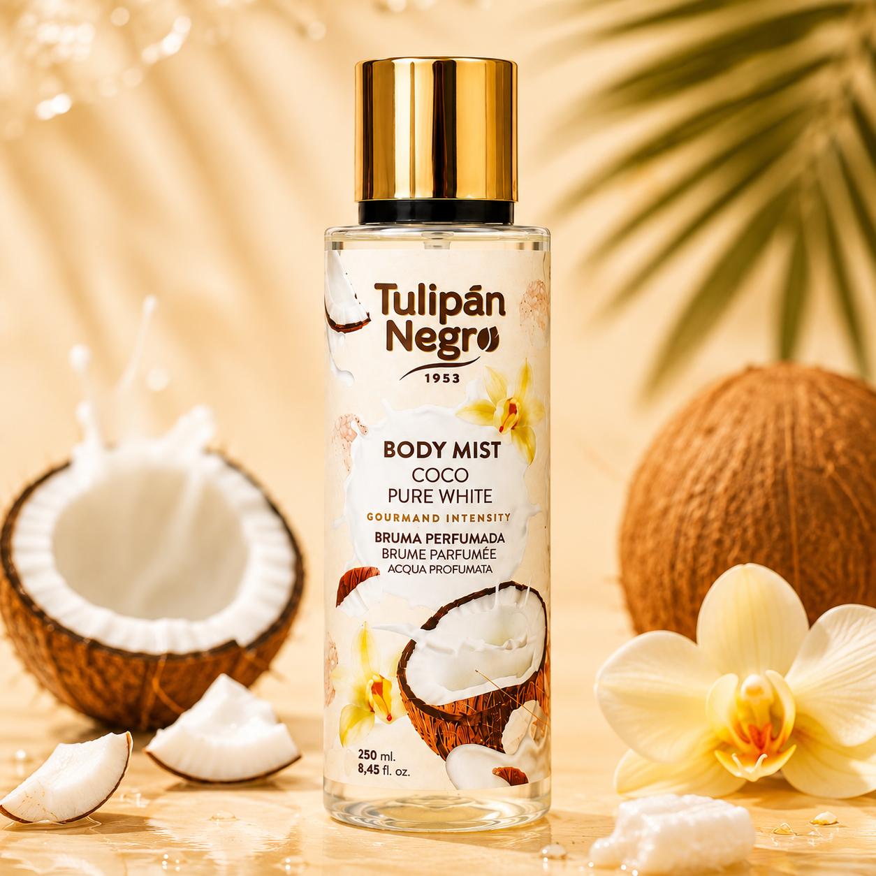 Spray de Corp Coco Pure White - Tulipan Negro 250 ml 🥥