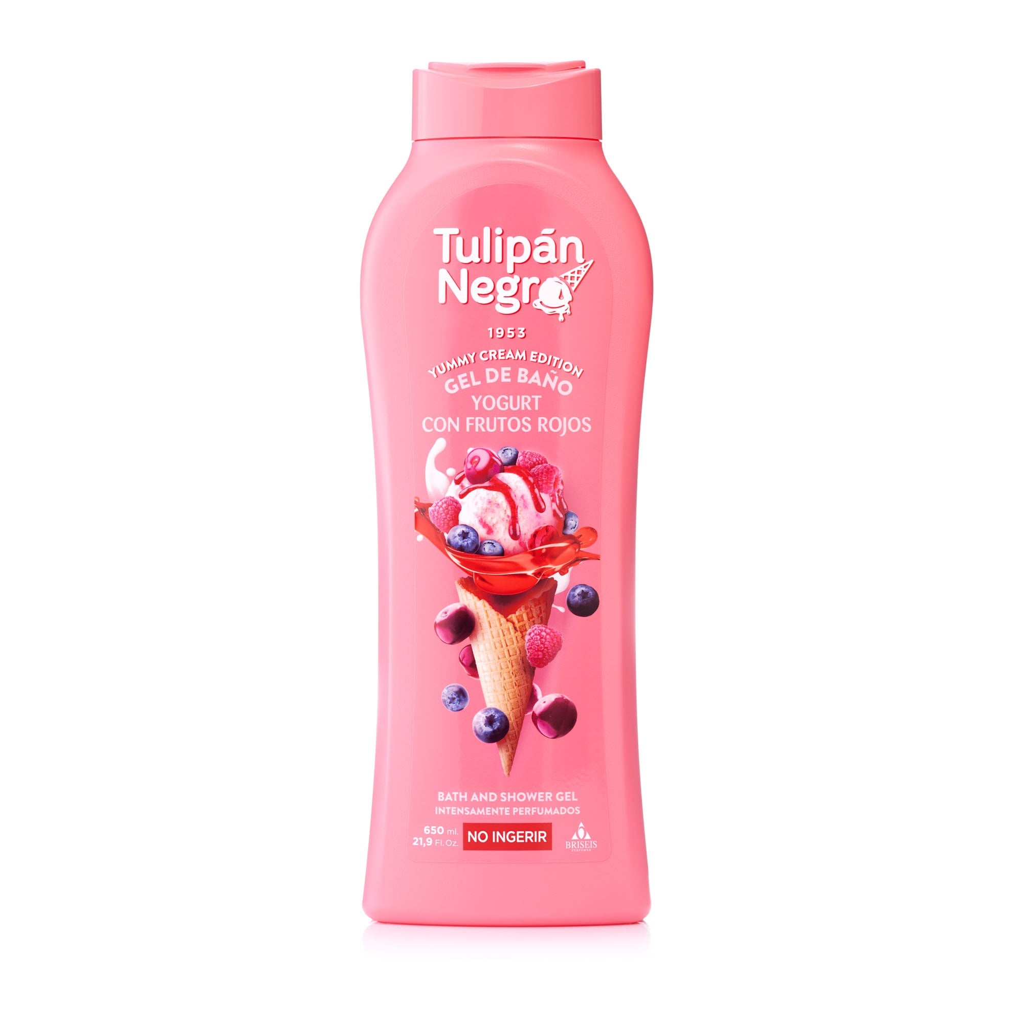 Gel de duș Tulipan Negro iaurt și fructe roșii 650 ml