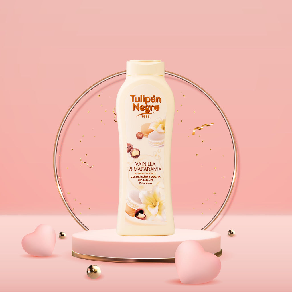 Gel de duș Tulipan Negro vanilie și macadamia 650 ml