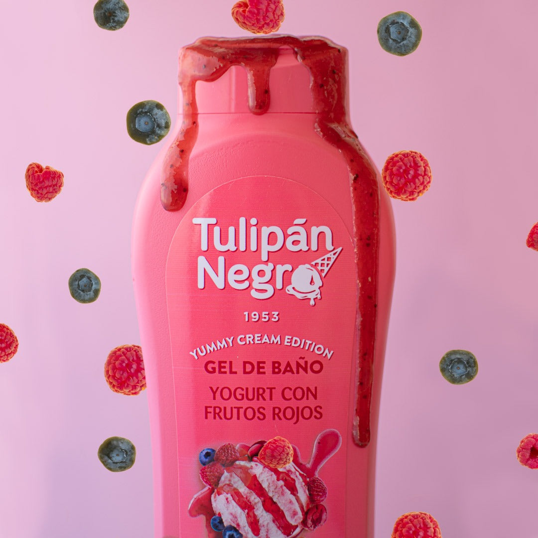 Gel de duș Tulipan Negro iaurt și fructe roșii 650 ml